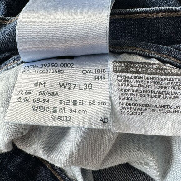 Levi’s Womens SZ 4 Classic Straight Jeans Mid-Rise Stretch Pockets Medium Wash - Picture 12 of 12
